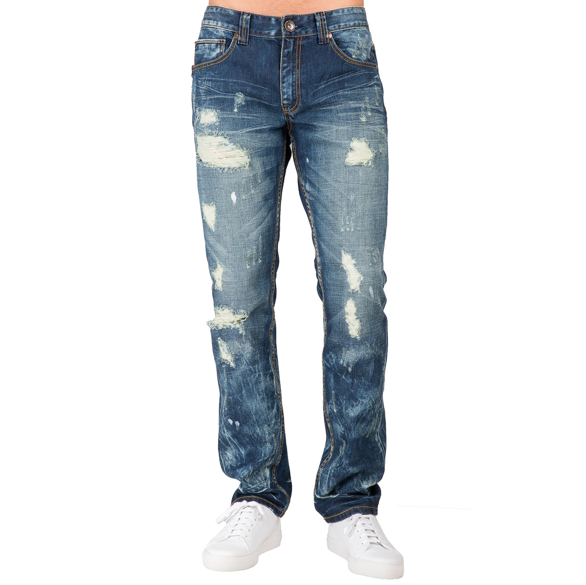 Express Boyfriend Distressed Destroyed Bleach Stains Jeans Size 4