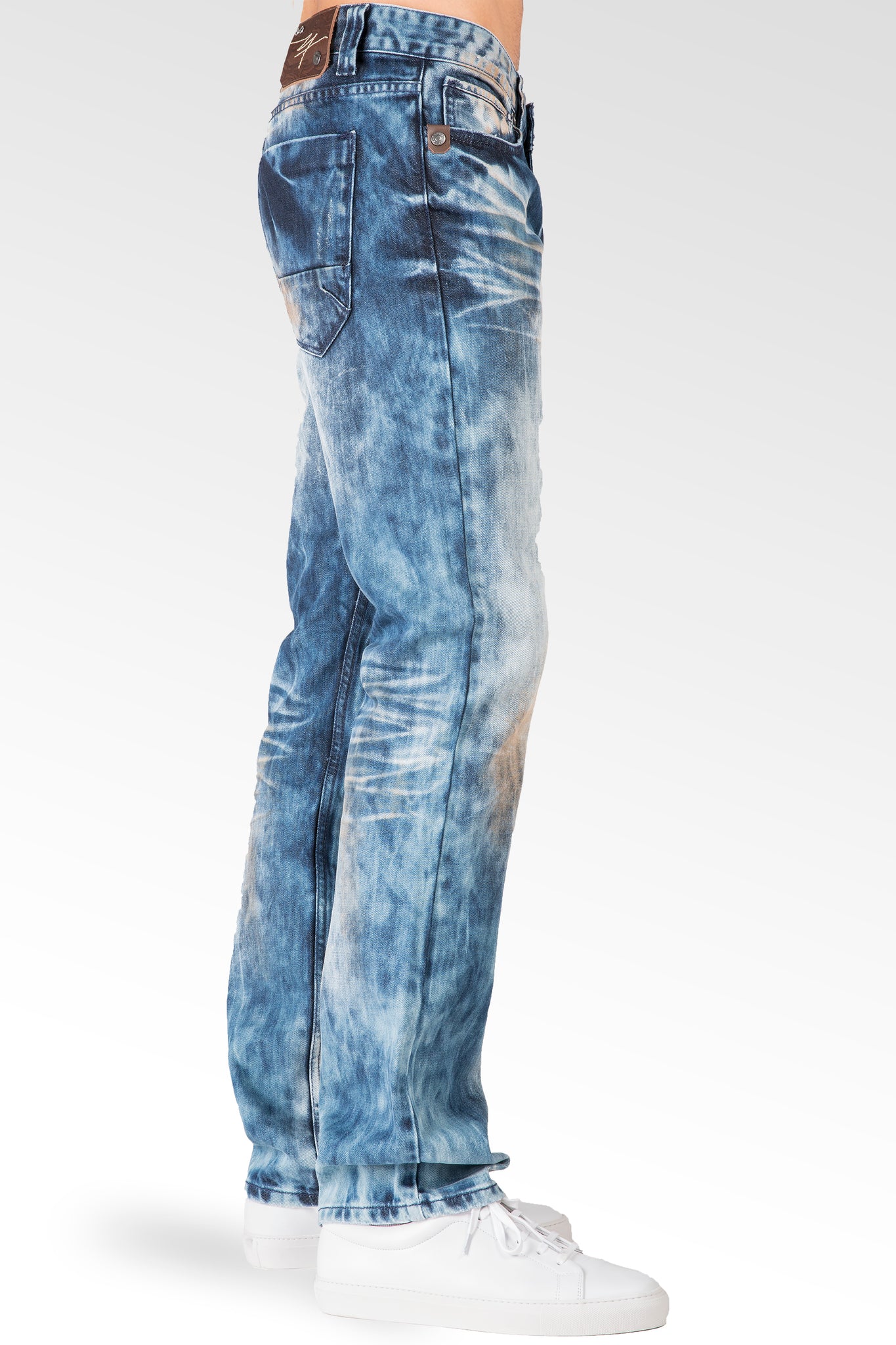Level 7 Mens Slim Straight Premium Bleach Washed Distressed Paint Splatter  Jeans – Level 7 Jeans